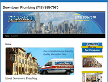 Tablet Screenshot of calldowntownplumbing.com
